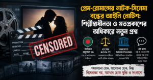 বাংলা: প্রেম-রোমান্সের নাটক-সিনেমা বন্ধের আইনি নোটিশ: শিল্পীস্বাধীনতা ও মতপ্রকাশের অধিকারে নতুন প্রশ্ন