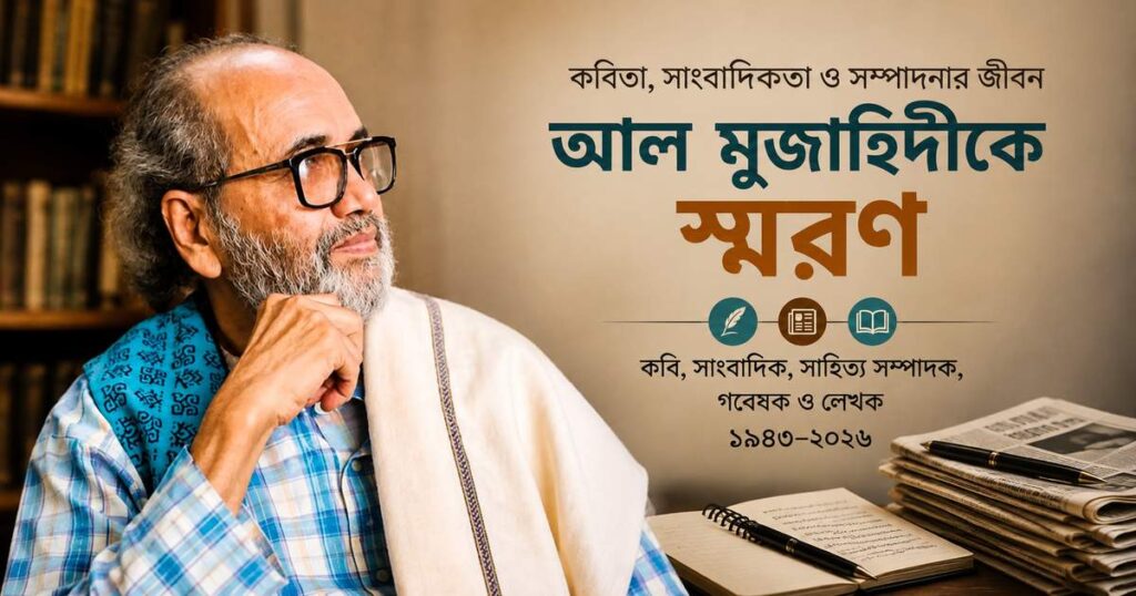 আল মুজাহিদীকে স্মরণ: কবিতা, সাংবাদিকতা ও সম্পাদনার জীবন