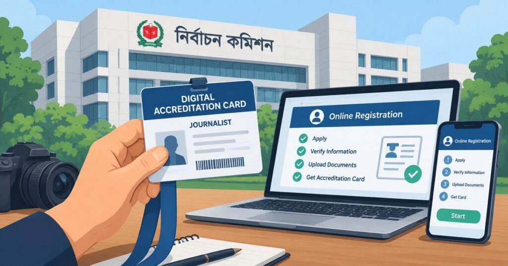 সাংবাদিকদের অনলাইন কার্ড: সফটওয়্যার তৈরিতে ১২ সদস্যের কমিটি ইসির