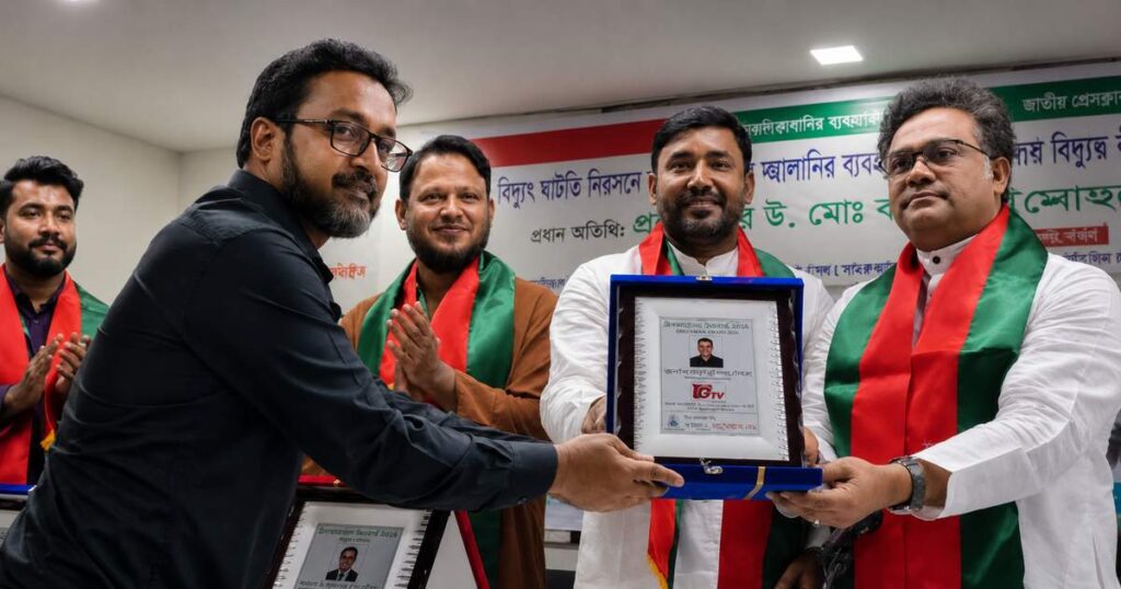 গ্রিনম্যান অ্যাওয়ার্ড পেলেন মাহমুদ সোহেল