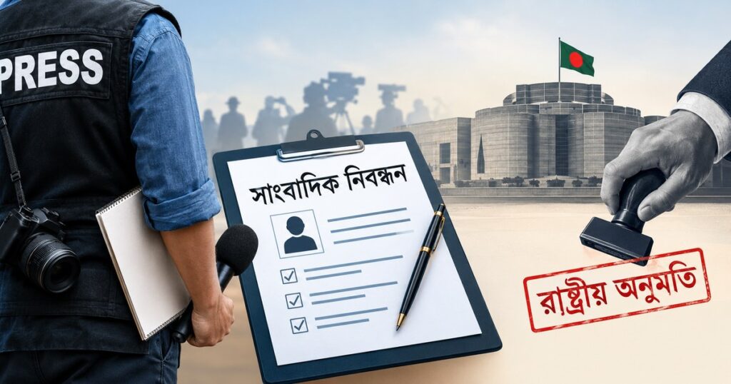 সাংবাদিক নিবন্ধন কি রাষ্ট্রীয় অনুমতির পথে নিয়ে যাবে?